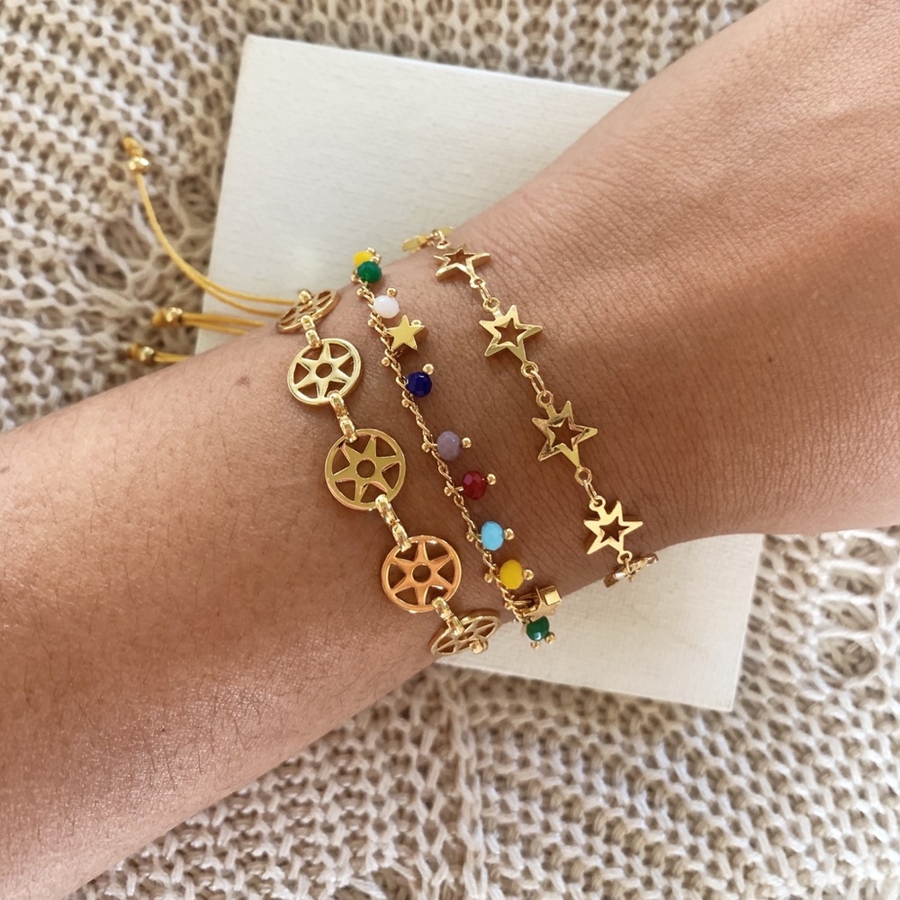 18K Gold Plated Bracelet Trio